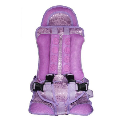 

Portable Baby Safety Car Seat Thicken Universial Kids Seats Cover Chair Cushion Harness Purple