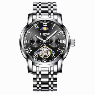 

KINYUED JYD-J028 Wrist Watch Automatic Mechanical Brand Male Wrist luminous Wrist High-grade Stainless Steel Water Proof Automatic