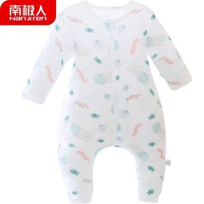 

Antarctic Nanjiren baby sleeping bag newborn baby legs sleeping bag spring&summer thin section before 4 after 2 gauze children anti-kick is 80