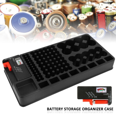 

PP Battery Tester Capacity Tester Battery Tester&Battery Storage Organizer Case