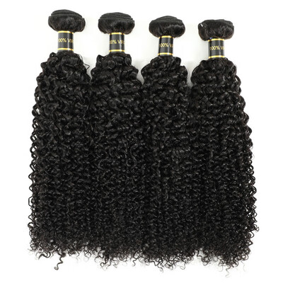 

Amazing Star Brazilian Virgin Curly Hair 4 Bundles Weave Curly Human Hair Full&Thick Natural Color
