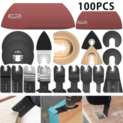 

10030PCS Universal Saw Blades Power Oscillating Tool Blades Multifunctional Woodworking Cutting&Polishing Set