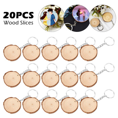 

3-4CM 5-6CM 6-7CM Wood Log Slice Disc DIY Crafts Wedding Christmas Party Art Decoration