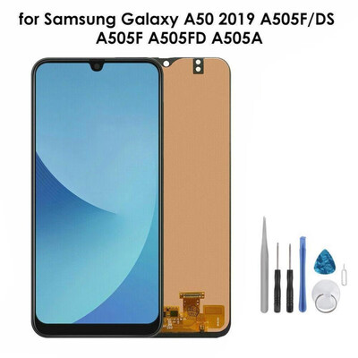 

Black Complete LCD Touch Glass Tools Phone Clip Lcd Screen For Samsung GALAXY A50 A505