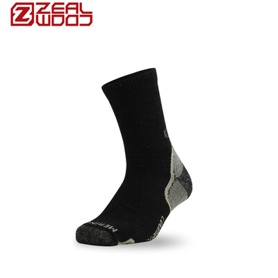 

Saile ZEALWOOD Merino wool mountaineering ski hiking warm antibacterial wool socks north of the land I black 18007Z020