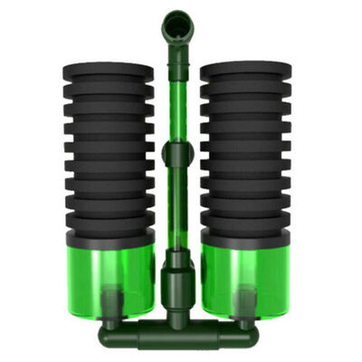 

Aquarium Biochemical Sponge Filter Fish Tank Air Pump Suction Cup Double Head