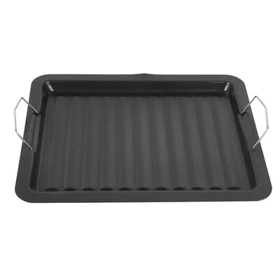 

Kitchen Cooking Wok Non-stick Grill Pan Double-sided Baking Tray Bakeware Kitchen Grilling Tool Baking Tray Grill Plate
