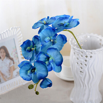 

1 Piece DIY Artificial Butterfly Orchid Silk Flower Fashion Orchid Artificial Flowers Bouquet Phalaenopsis Home Decoration