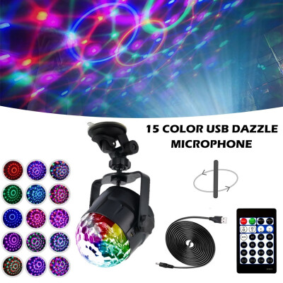 

Willstar 15Colors LED Stage Effect Light Multi-function RGB LED Magic Crystal Ball Light Disco Lights DJ Party Lights