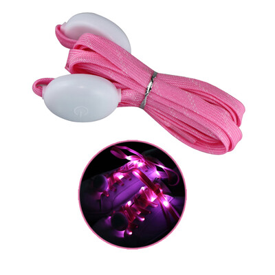 

One Pair of Fashionable LED Luminous Shoelaces Nylon Strap Colorful Flashing Light Shoe Lace 12m Length