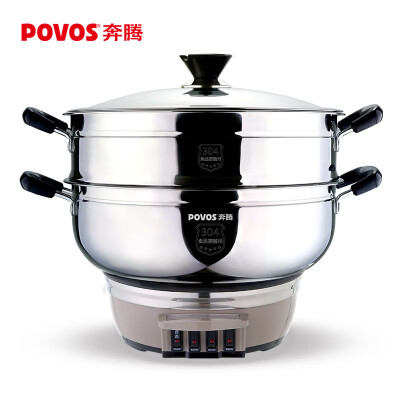 

Pentium POVOS multi-function multi-purpose electric cooker electric steamer 5L food grade SUS304 stainless steel electric wok DCG32B-BT01