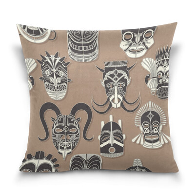 

ALAZA Throw Pillow Cover 16 X 16 inch Christmas Gift Cushion Cover with Mask Printed Pillowcase