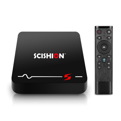 

SCISHION  Smart Android 81 TV Box 2GB16GB RK3229 Quad-core Voice Search 4K UHD H265 VP9 DLNA WiFi LAN RJ45 Ethernet HD Media P