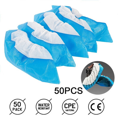 

10050 PCS Plastic Disposable Shoe Covers Waterproof Boot Covers Overshoes Rain Shoe Covers Mud-proof