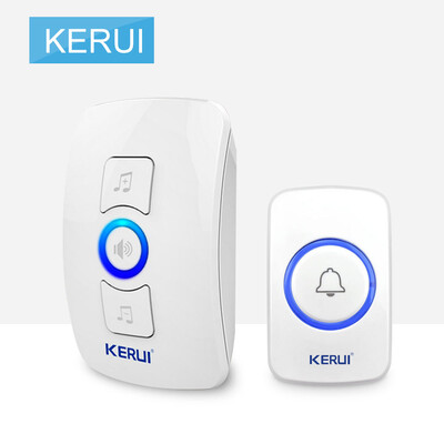 

KERUI M525 Wireless Doorbell System Waterproof Transmitter 32 Songs Optional Welcome Chime Welcome Security Alarm System Build-in