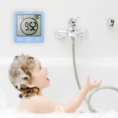 

Multifunctional Digital Clock with Large Screen Display Time Temperature Humidity Excellent LCD Shower Clock with Timer