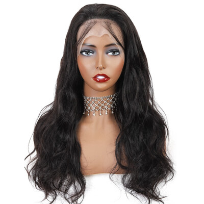 

Amazing Star Virgin Peruvian Hair Body Wave Lace Front Wigs 150 Density Human Hair Lace Frontal Wigs with Baby Hair Natural Color