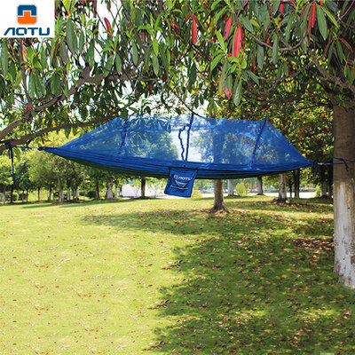 

Aotu 26 x 14M Camping Portable High Strength Parachute Fabric Hanging Bed Sleeping Hammock with Mosquito Net