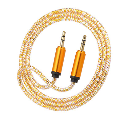 

35 mm Jack Auxiliary Audio Cable Male to Male Auxiliary Audio Cable for CarPhoneLaptopSilver