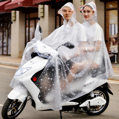 

Galloping electric car raincoat motorcycle poncho battery car riding raincoat to increase thickening men&women double cap