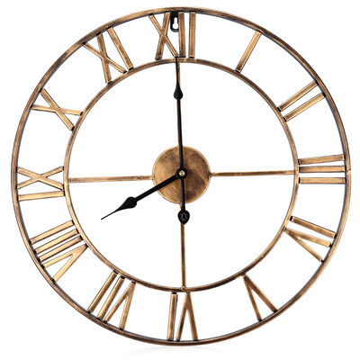 

185 Inch 3D Large Iron Retro Decorative Wall Clock