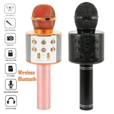 

Willstar Wireless Bluetooth Speaker Condenser Microphone Karaoke Player Party KTV Singing Microphone Handheld Mic