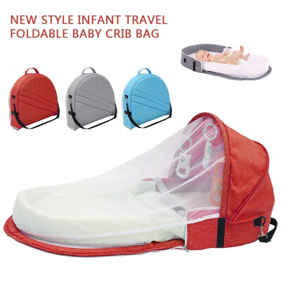 

2020 New Style Infant Travel Foldable Baby Crib Bag Mosquito Nets Portable Sleeping Bed Nursery Multi-function New Mom Gift