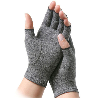 

Anti-Arthritis Gloves Half finger Copper Therapy Relieve Rheumatoid Pain Compression Gloves