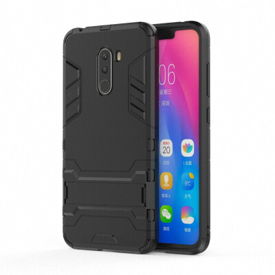 

for Xiaomi Pocophone F1 Shockproof Hard Phone Case for Xiaomi Pocophone F1 Poco F1 618" Armor Case Back Cover Fundas Capa Etui