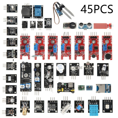 

Willstar 45 in 1 Sensor Modules Starter Kit DIY for Arduino Upgrade Sensor Kit