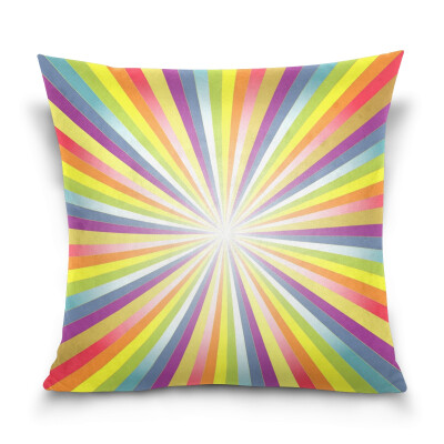 

ALAZA 16 X 16 inch Pillow Case Decorative Cushion Cover Abstract Rainbow Pattern Pillowcase