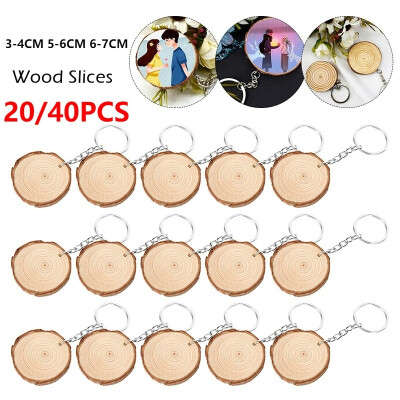 

3-4CM 5-6CM 6-7CM Wood Log Slice Disc DIY Crafts Wedding Christmas Party Art Decoration