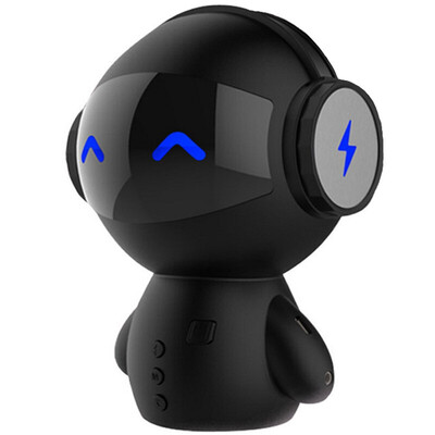 

Portable robot Bluetooth audio outdoor karaoke wireless speaker AUX TF input player Mobile phone emergency charging MP3 speakers