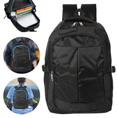 

NEW Mens Womens Large Capacity Black Backpack Laptop Notebook School Travel Bag