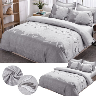 

23 PCS Faux Embroidered Luxury Duvet Cover with Zipper Closure Single Single Double Full 3 Size Comforter Cover & Pillowsham Set