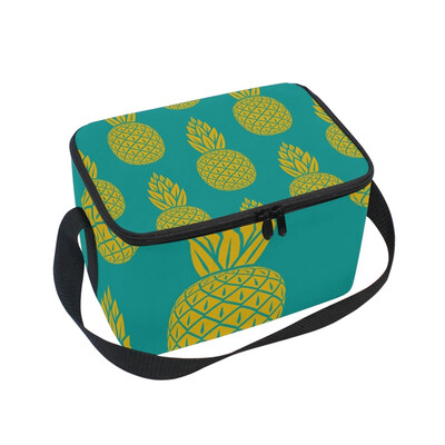 

ALAZA Lunch Box Insulated Lunch Bag Large Cooler Tote Bag Pineapple Summer for Men Women Girls Boys