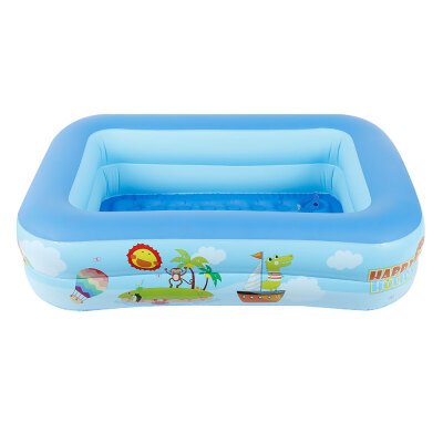 

Summer Adults Kids Bathing Tub Outdoor Indoor Foldable Blue Thick Inflatable Swimming Pool