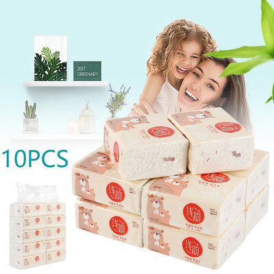 

10 pack Friendly Soft Home Facial Tissue Paper Napkin Bathroom Kitchen Travel Car Tissue