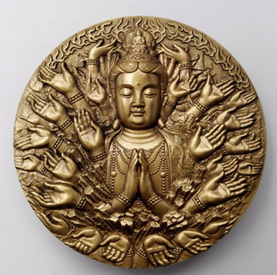

60MM Thousands Hands Avalokitesvara Guanyin Bronze Medal Shenyang Mint China Coin about 200 Grams