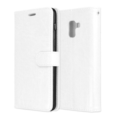 

MOONCASE Samsung Galaxy A8 2018 3 card photo frame holster - white