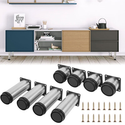 

Stainless Steel Cabinet Support Feet Adjustable Furniture Metal Legs for Kitchen Cupboard Cabinet TV Sofa with Screws