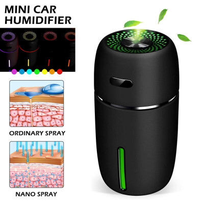 

Portable Mini USB Humidifier Car Air Purifier Aroma Diffuser with 7 LED Warm Lights Small Humidifier