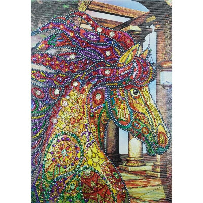 

DIY 5D Diamond Painting Embroidery Cross Stitch Horse Animal Home Decor Rhinestone Mosaic Needlework NO6 Specifications 3040