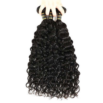 

Amazing Star Curly Wave Hair Bundles Brazilian Virgin Hair Water Wave 3 Bundles Virgin Human Hair Extensions Natural Color