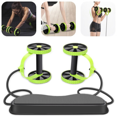 

Ab Roller Wheel Abdominal Trainer Wheel Multi-functional Arm Waist Leg Exercise Fitness Resistance Pull Rope Equipment