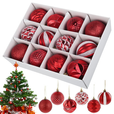 

Willstar 12Pcs 6cm Christmas Ball Ornament Baubles Xmas Tree Lightweight&Environmentally-friendly Window Hanging Decoration