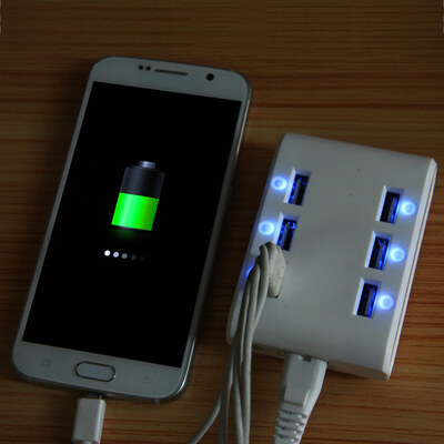 

M561 6 Ports USB Charger 6 LED for Samsung iPhone iPad HTC Blackberry