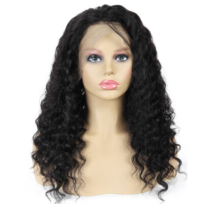 

Amazing Star Brazilian Virgin Hair Deep Wave Full Lace Wigs Human Hair Full Lace Wigs with Baby Hair Natural Color