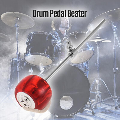 

Drum Kick Pedal Beater Wool Felt Hammer Head&Stainless Steel Handle Percussion Instrument Accessory for Base Drum White