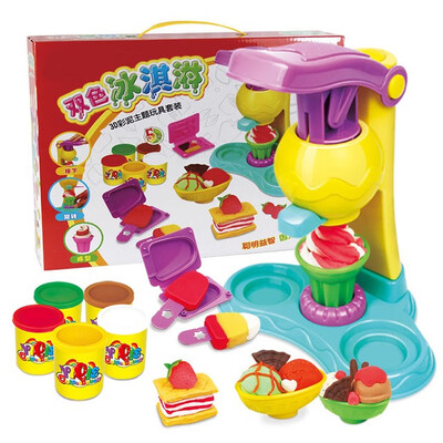 

New 3-D Coloured Mud Crazy Barber Shop Theme Rubber Mud Mould Tool Set DIY Toys